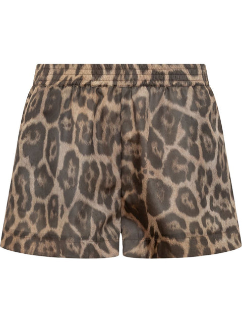 Stella McCartney Stella McCartney leopard print shorts