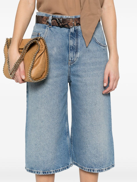 Stella McCartney Stella McCartney cotton denim bermuda shorts