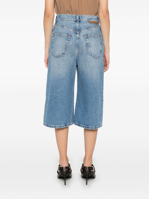 Stella McCartney Stella McCartney cotton denim bermuda shorts