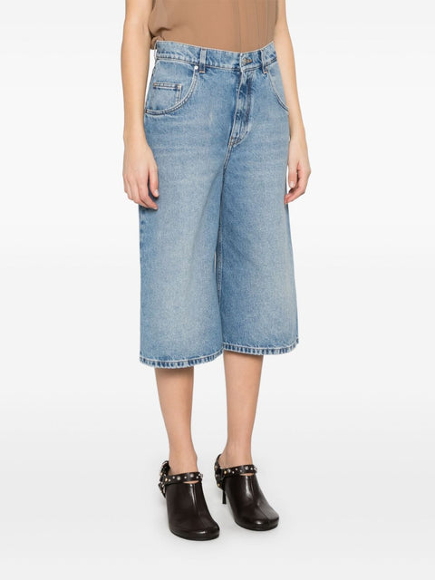 Stella McCartney Stella McCartney cotton denim bermuda shorts