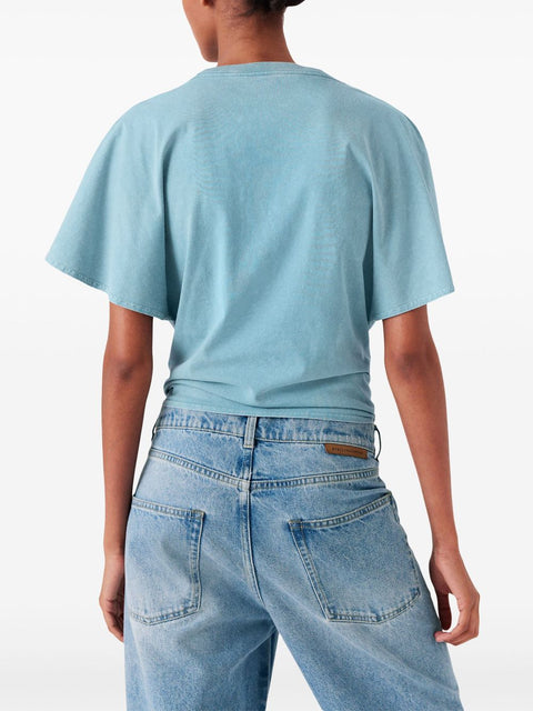 Stella McCartney Stella McCartney Pineapple Tie-front Cotton T-Shirt