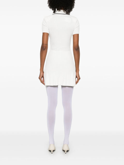Self-Portrait Self-Portrait ribbed-knit mini dress