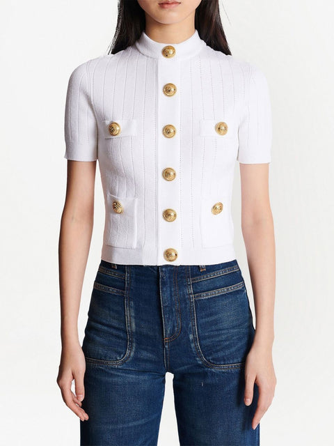 Balmain Balmain 4-pocket knitted cardigan