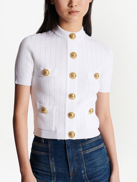 Balmain Balmain 4-pocket knitted cardigan