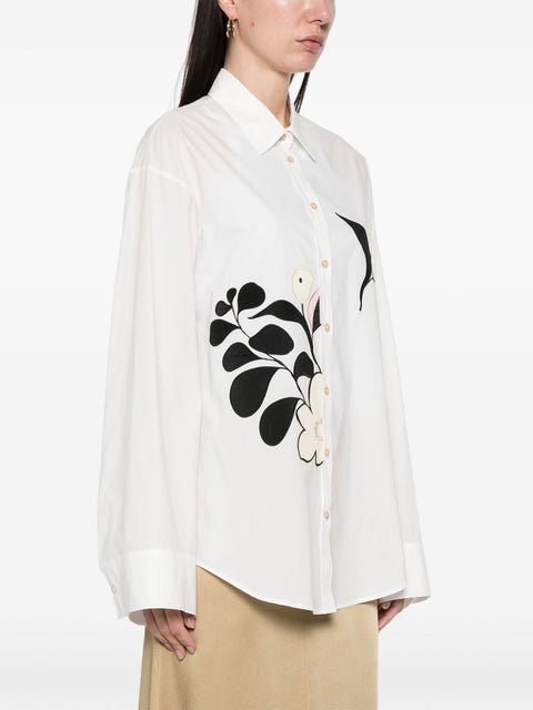 Forte Forte Forte Forte floral-appliqué Shirt