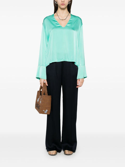 Forte Forte Forte Forte satin straight-leg trousers