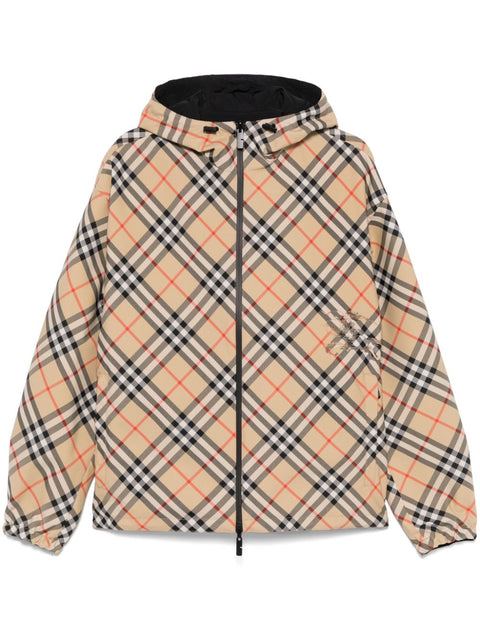 Burberry Burberry check pattern reversible jacket