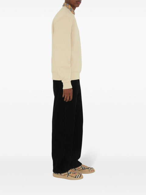 Burberry Burberry Cotton sweatshirt with Check label