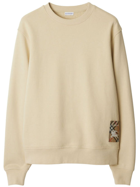 Burberry Burberry Cotton sweatshirt with Check label