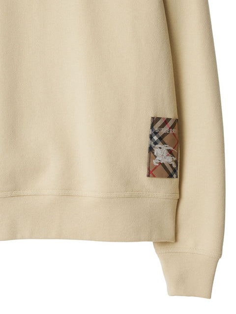 Burberry Burberry Cotton sweatshirt with Check label