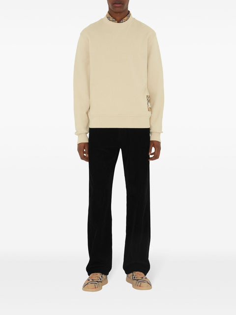 Burberry Burberry Cotton sweatshirt with Check label