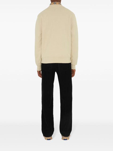Burberry Burberry Cotton sweatshirt with Check label