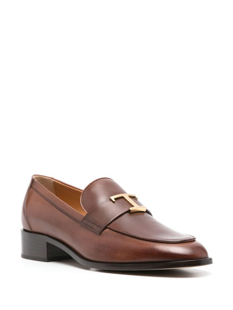Tod'S Tod's T Timeless Leather Moccasin