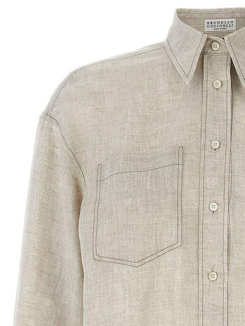 Brunello Cucinelli Brunello Cucinelli linen shirt