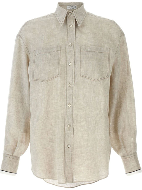 Brunello Cucinelli Brunello Cucinelli linen shirt