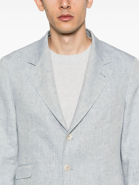 Brunello Cucinelli Brunello Cucinelli single-breasted linen suit