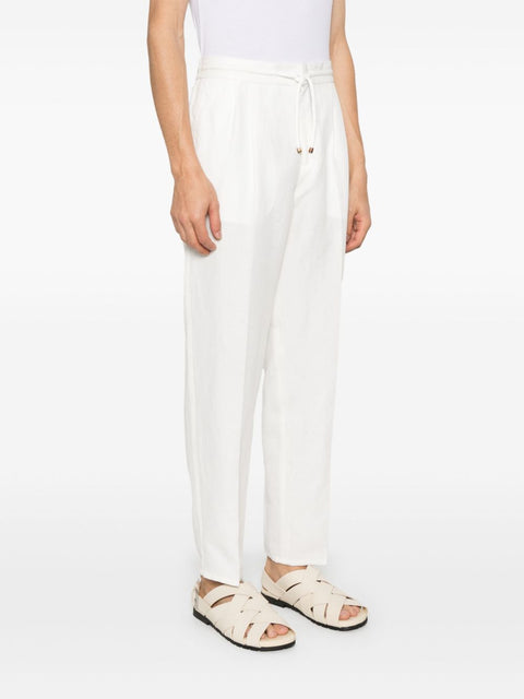 Brunello Cucinelli Brunello Cucinelli linen blend drawstring trousers