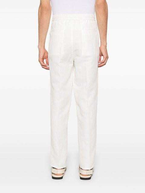 Brunello Cucinelli Brunello Cucinelli linen blend drawstring trousers