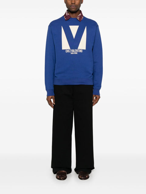 Valentino Valentino Chez Valentino Print Sweatshirt