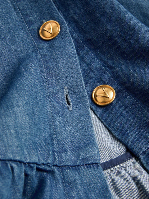 Valentino Valentino Denim Midi Skirt
