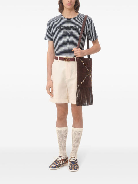 Valentino Valentino Chez Valentino striped jersey T-shirt