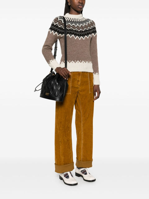 Valentino Garavani Valentino Garavani Quiltie 67 leather bucket bag