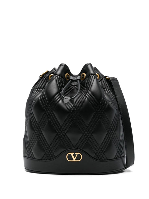 Valentino Garavani Valentino Garavani Quiltie 67 leather bucket bag