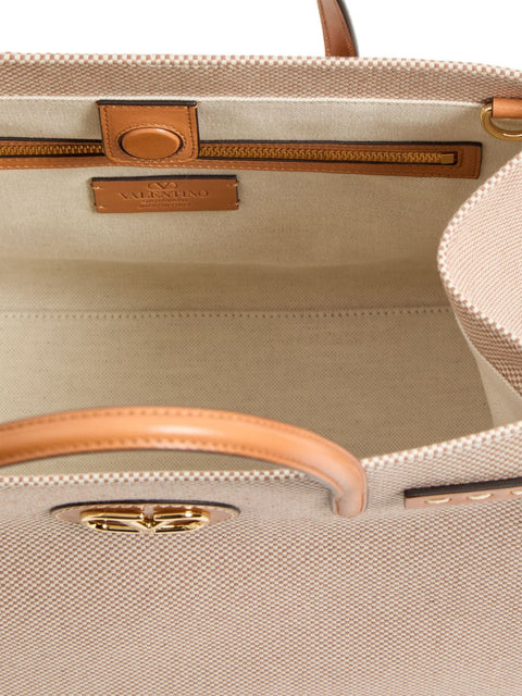 Valentino Garavani Valentino Garavani Antibes Medium Canvas Shopping Bag