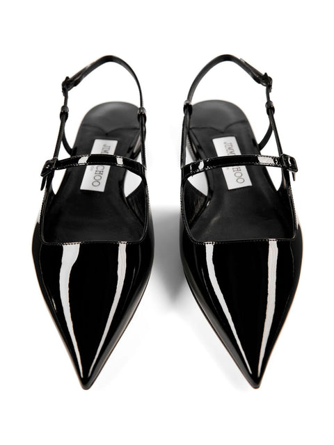 Jimmy Choo Jimmy Choo Didi Flat Patent Leather Low Shoes
