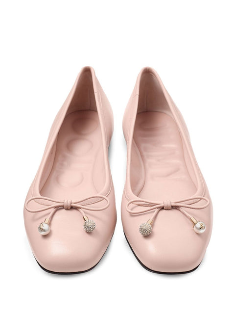 Jimmy Choo Jimmy Choo Elme Flat with Pearl embellishment
