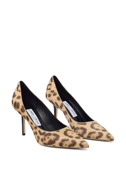 Jimmy Choo Jimmy Choo Love 85 Leopard Print Pony Pumps