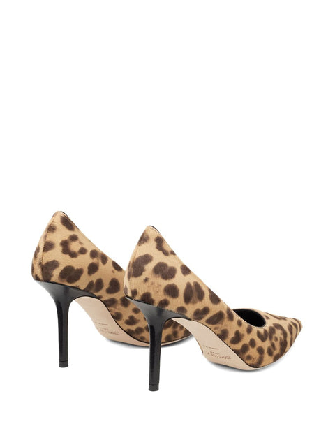 Jimmy Choo Jimmy Choo Love 85 Leopard Print Pony Pumps