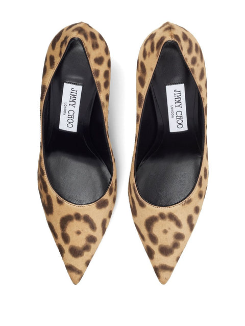 Jimmy Choo Jimmy Choo Love 85 Leopard Print Pony Pumps
