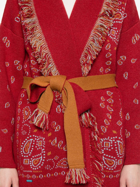 Alanui Alanui fringe-detail cashmere cardigan