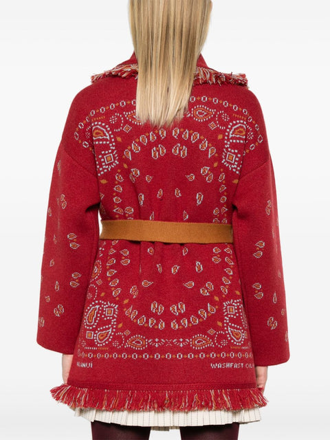 Alanui Alanui fringe-detail cashmere cardigan
