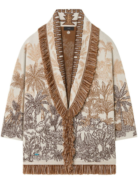 Alanui Alanui Jungle Toile De Jouy Cardigan
