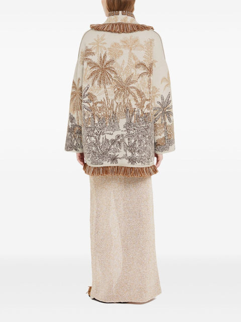 Alanui Alanui Jungle Toile De Jouy Cardigan