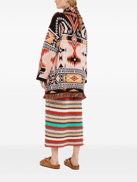 Alanui Alanui Geometric Roots cardigan