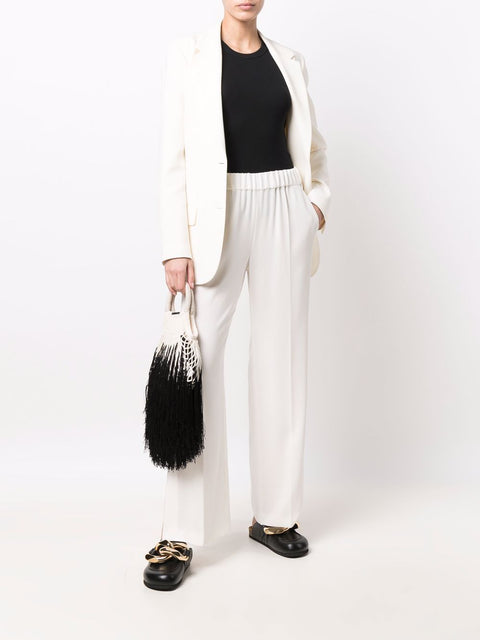 Alberto Biani Alberto Biani White Cady Elasticated Trousers