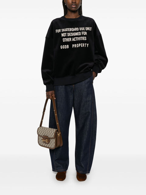 Golden Goose Golden Goose crew neck sweatshirt with embroidered lettering