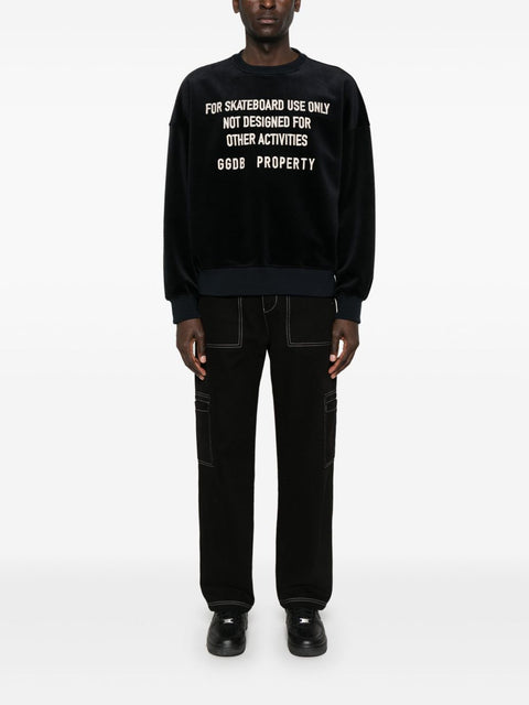 Golden Goose Golden Goose crew neck sweatshirt with embroidered lettering