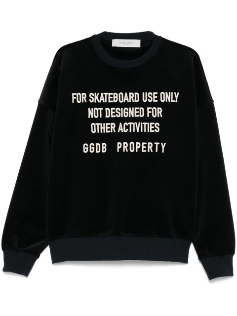 Golden Goose Golden Goose crew neck sweatshirt with embroidered lettering