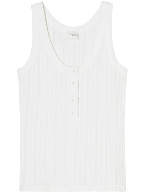 Closed Closed Ribbed tank top