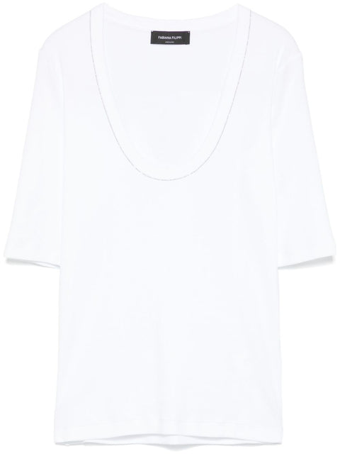 Fabiana Filippi Fabiana Filippi chain detail T-shirt