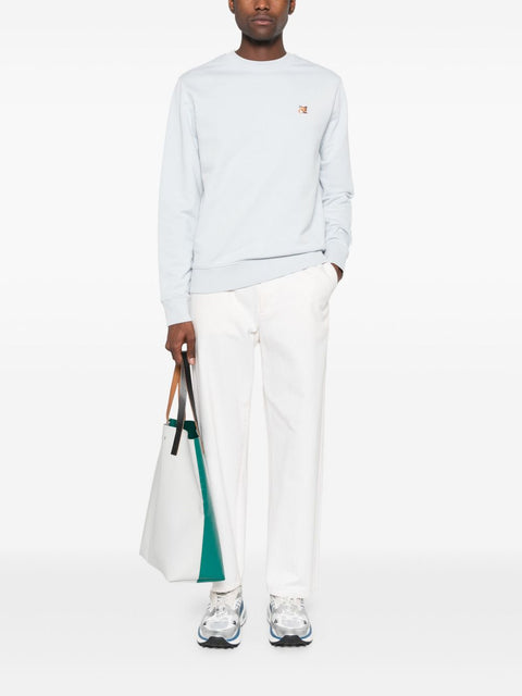 Maison Kitsune Maison Kitsune fox head-patch sweatshirt