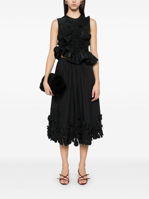 Forte Forte Forte Forte Midi skirt with floral applique