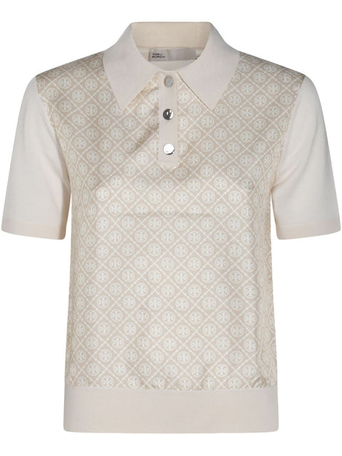 Tory Burch Tory Burch silk polo shirt