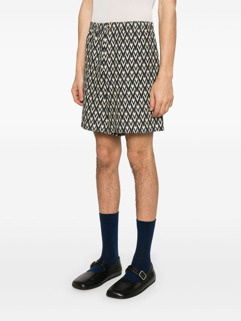 Valentino Valentino Geometric Print Shorts