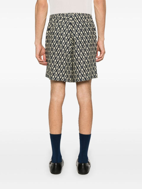 Valentino Valentino Geometric Print Shorts
