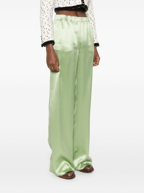 Valentino Valentino wide leg silk trousers